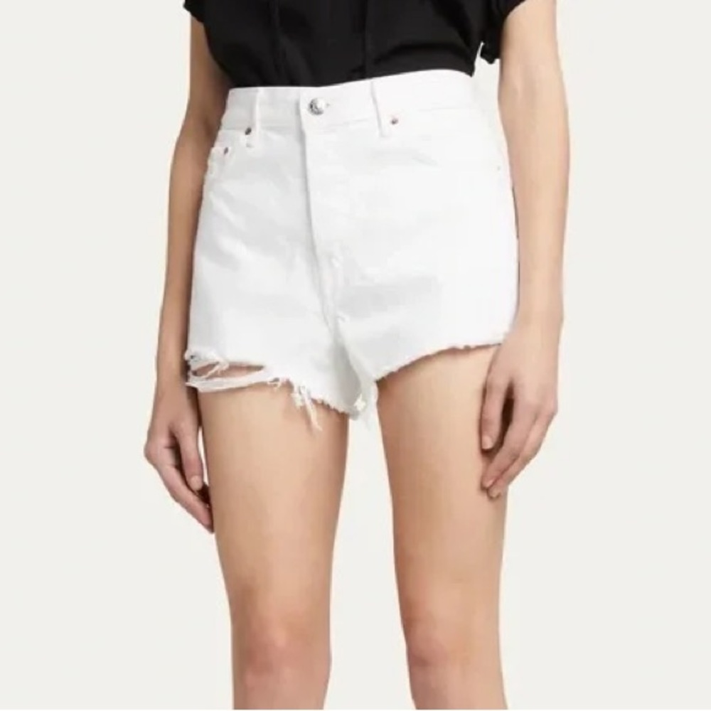 GRLFRND Helena White Jean Shorts